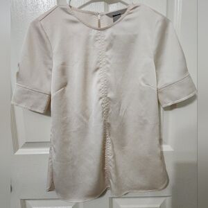 H&M Cream Blouse with Elegant Design